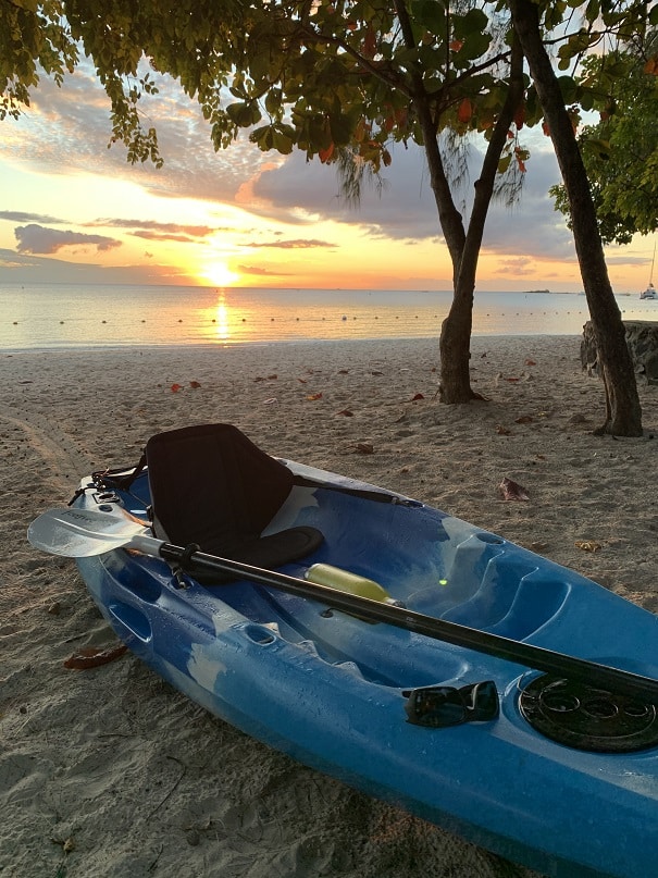 sport nautique : le kayak à l'ile Maurice